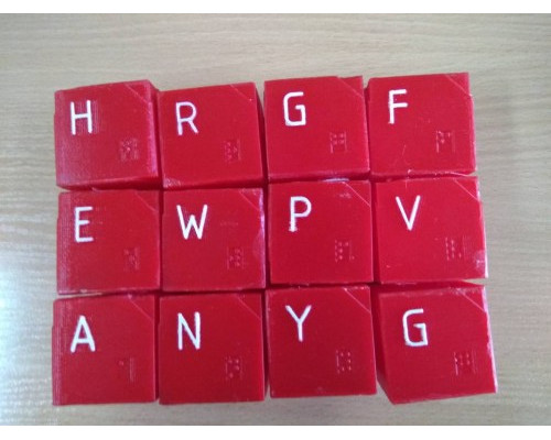 Набір кубиків з анлійським алфавітом